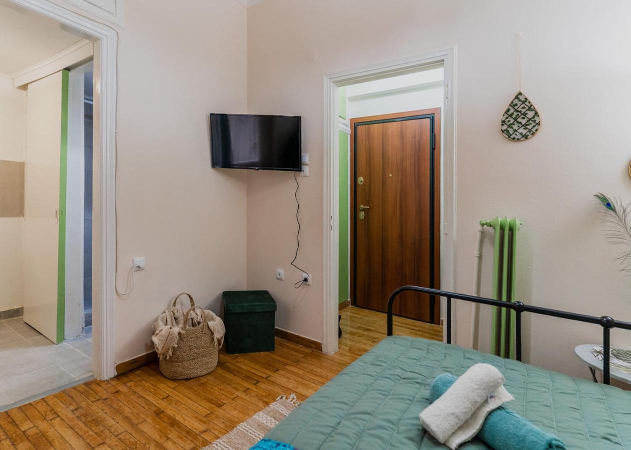 Green Boho Apartment Athene Buitenkant foto